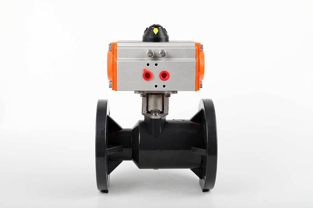 北碚气动法兰一体球阀